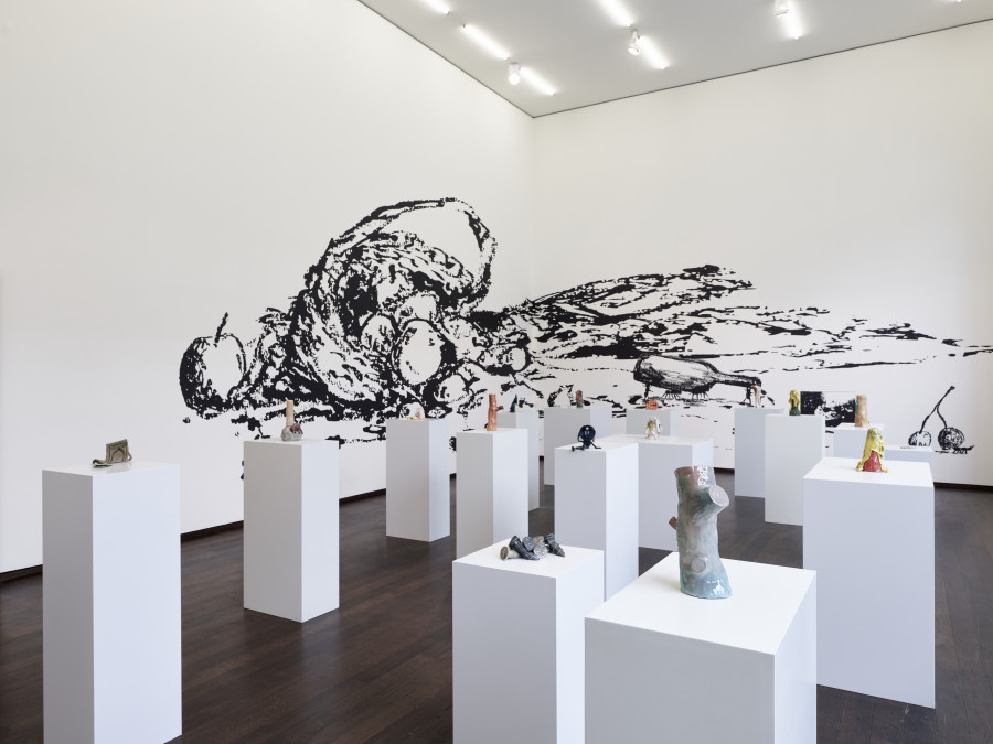 Exhibition view, Cassidy Toner, Besides the Point, Kunstmuseum Basel, 2025-2026. Courtesy of the artist & PHILIPPZOLLINGER, Zurich. Photo credit: Samuel Bramley