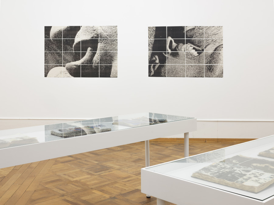 Hudinilson Jr., «Echoes in Xerox», exhibition view KBCB, 2025; photo: Sebastian Verdon