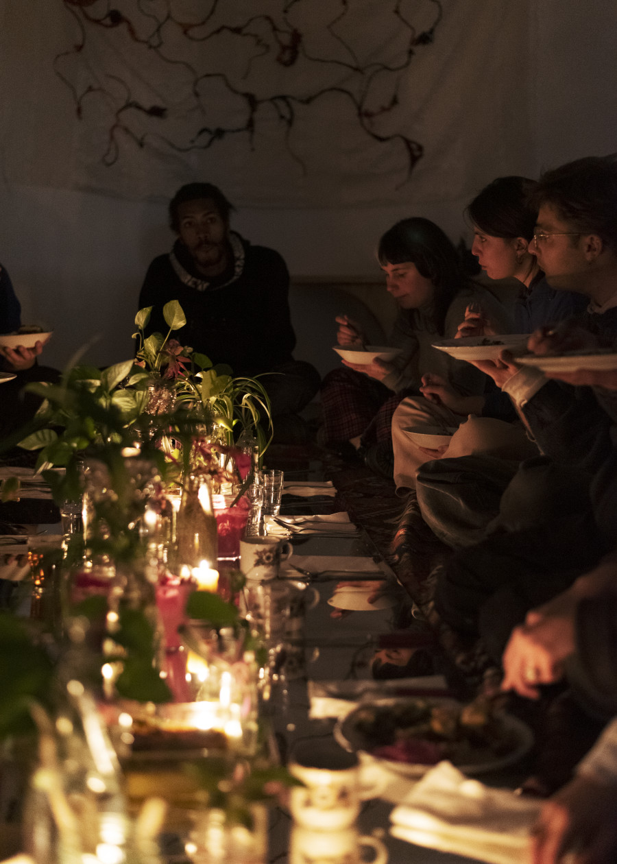 Exhibition view, Making Kin, Making Place, Espace 3353, 2023-2024. Photo credit: Yul Tomatala