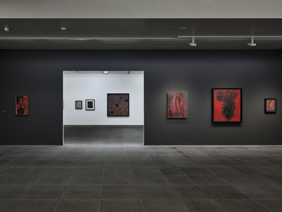 Exhibition view Carol Rama. A Rebel of Modernity, Kunstmuseum Bern, 2025, photo: Rolf Siegenthaler, © Kunstmuseum Bern