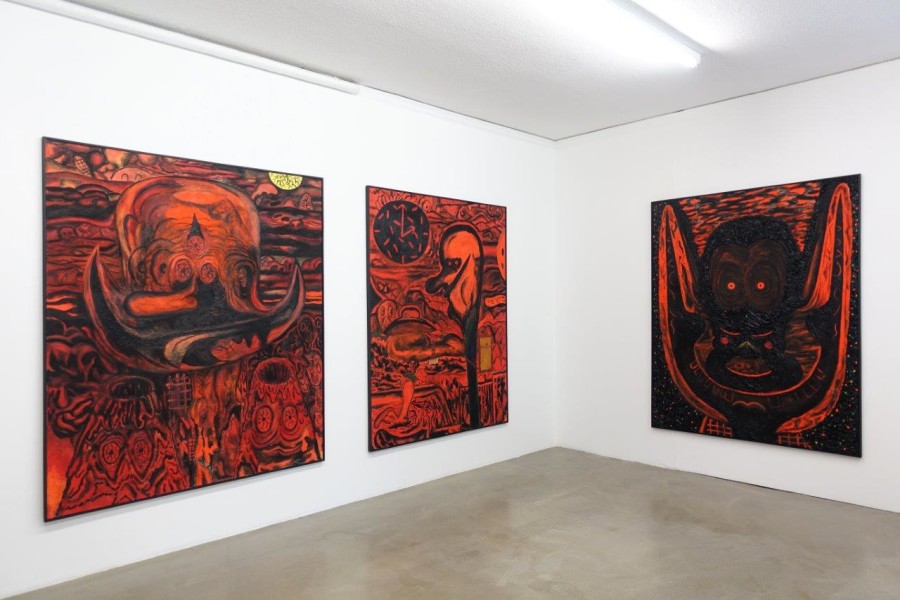Beni Bischof: Big Painting, Installation view, 2023, Galerie Nicola von Senger.