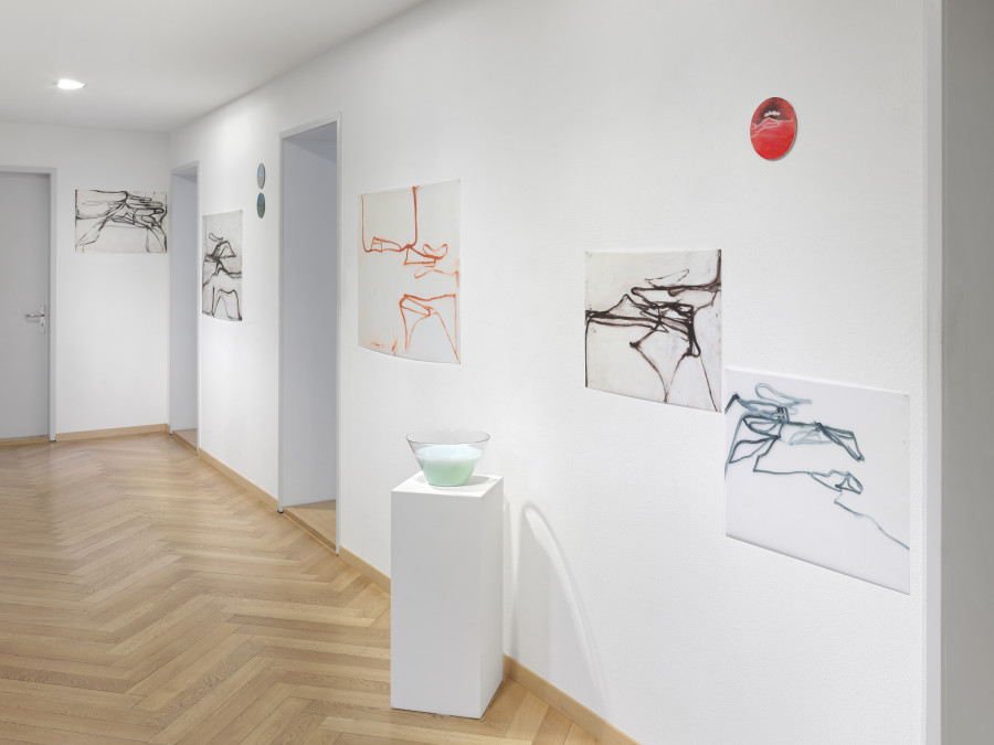 Exhibition view, Marco Antonini, Words make space, BELETAGE Art Space, Zürich, 2025-2026. Photo credit: Annik Wetter, courtesy BELETAGE, Zurich