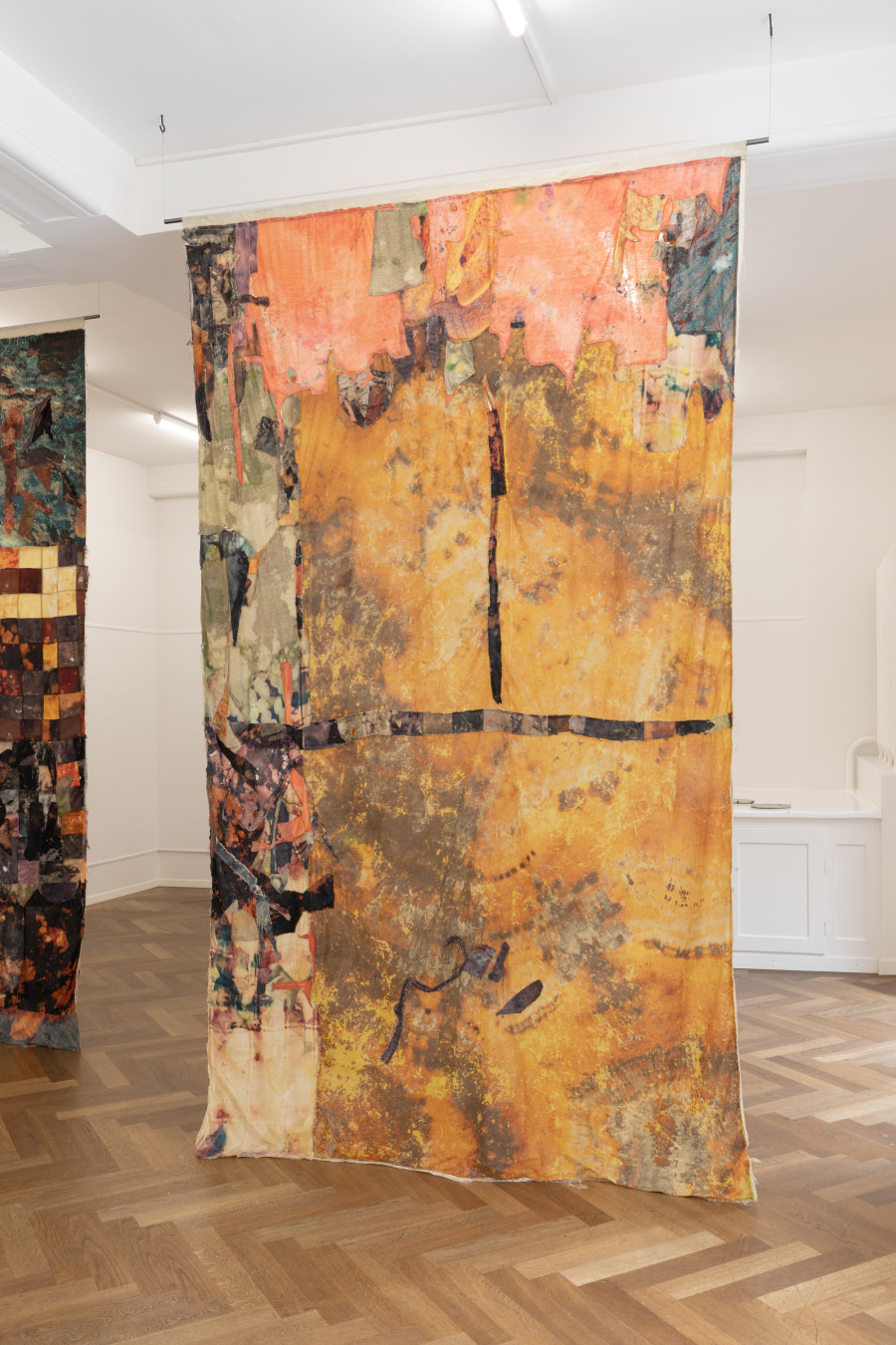 Installation view, THIS CHAPTER BEGINS TWICE, Ève-Gabriel Chabanon, KRONE COURONNE, 2025. Photo credit: Michal Schorro