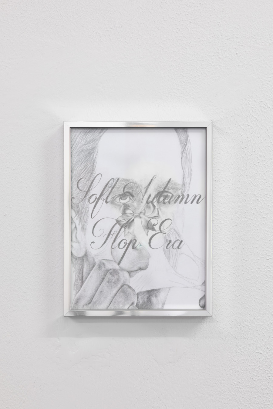 Gaia Del Santo, ‘The Ordinary’, 2022, Pencil on paper, aluminium frame, Installation view at Last Tango, Zurich, 2023, photo by Luca Klett