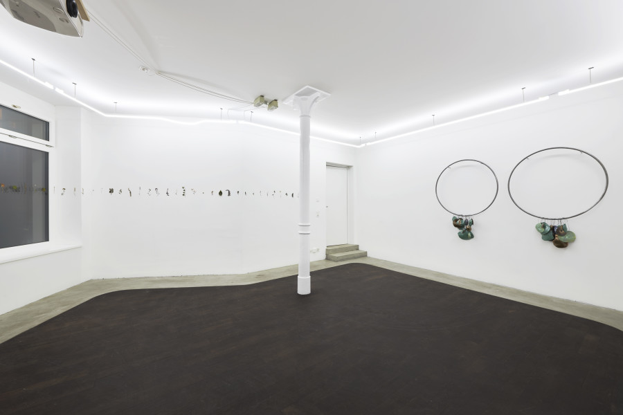 Installation view, Cuore Mangiato, Guscio di Fiore, Fattucchiere, Kulturfolger, 2023-2024. Photo: Anna Maysuk