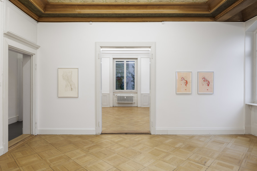 Installation view, KP Brehmer, Rendering Exhaustion: Works from the 1980s, Galerie Oskar Weiss, Zürich, 2025. Photo credit: Gina Folly