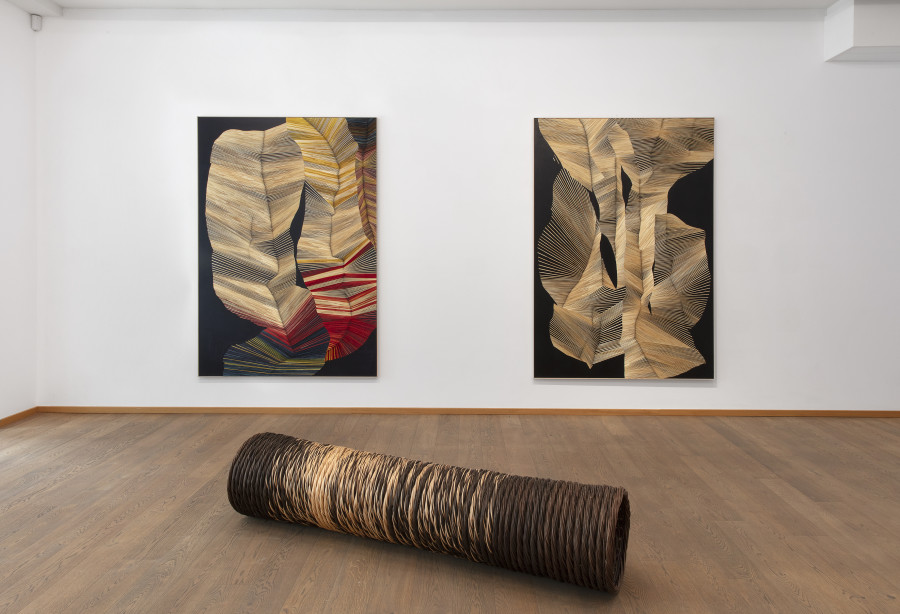Installation view, Olaf Holzapfel and Michael Sailstofer, Speaking through substance, Livie Gallery, 2025. Photo credit: Esther Mathis