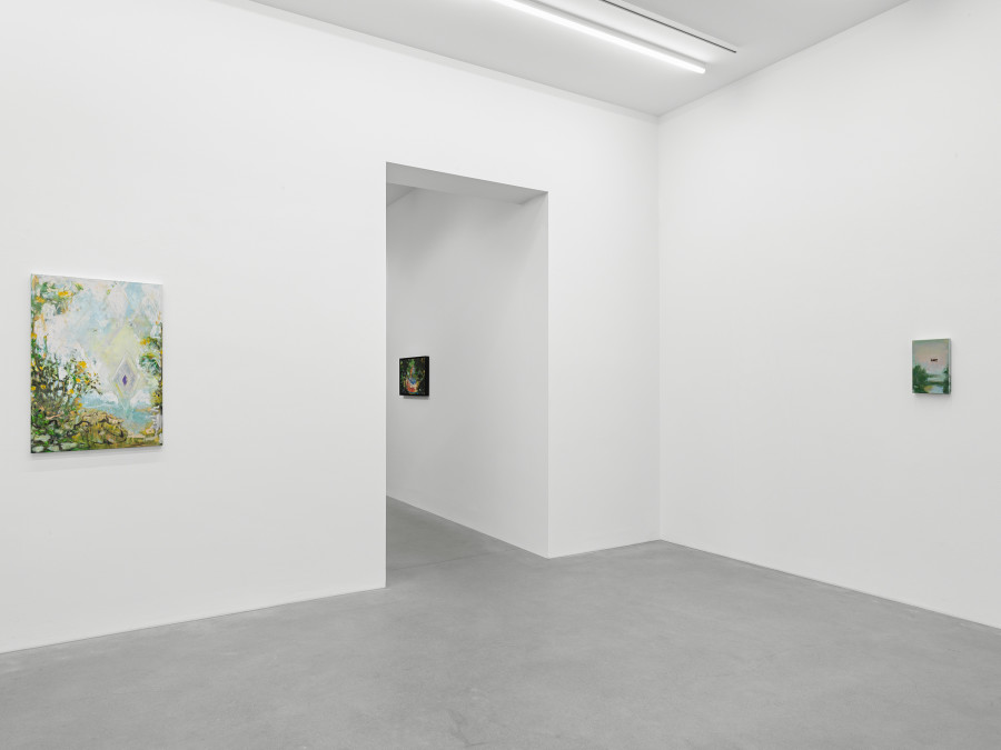 Installation view, Verne Dawson, Fête Galante, Galerie Eva Presenhuber, Zurich, Waldmannstrasse, 2023 © Verne Dawson Courtesy the artist and Galerie Eva Presenhuber, Zurich / New York / Vienna Photo: Stefan Altenburger Photography, Zürich