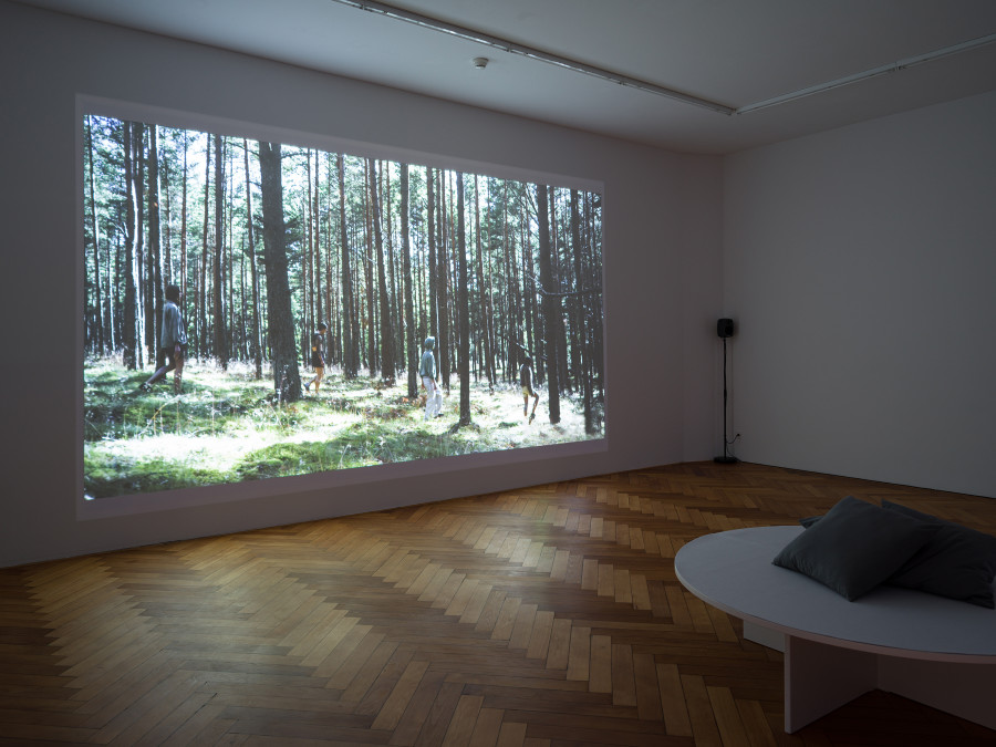 Eglė Budvytytė, Songs from the Compost: Mutating Bodies, Imploding Stars, installation view, Stadtgalerie Bern, 2025. Photo: Cedric Mussano. Image copyright and courtesy of the artists and Stadtgalerie, Bern