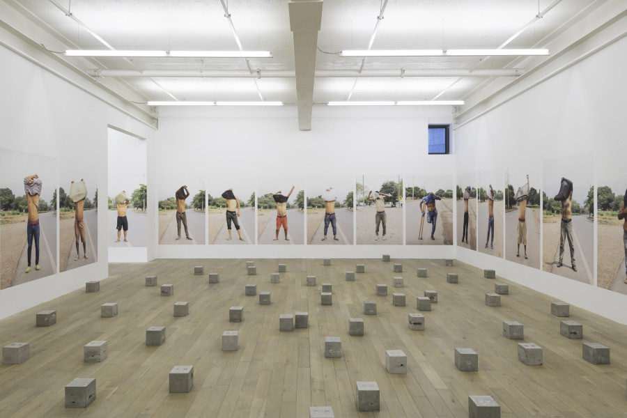 Exhibition views: Teresa Margolles – "Estorbo", Galerie Peter Kilchmann, Zurich, Switzerland, 2022. Courtesy the artist and Galerie Peter Kilchmann, Zurich. Photos: Sebastian Schaub