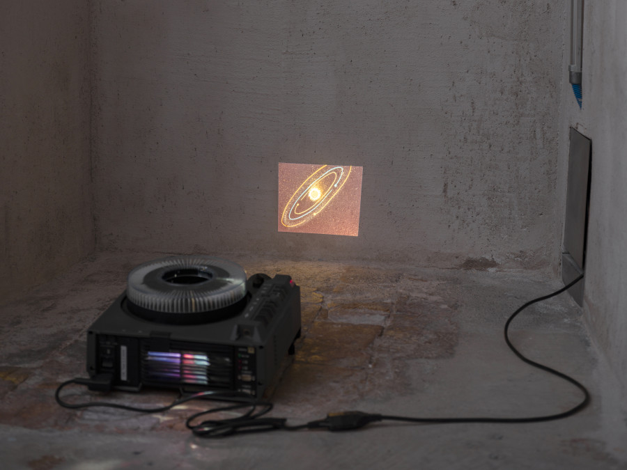 Exhibition view Emma Jung & Rebecca Ackroyd «Tage und Nächte», Cabaret Voltaire 2025; Rebecca Ackroyd, The World as it is (Series), 2025. Photo: Cedric Mussano. Courtesy: the artist.