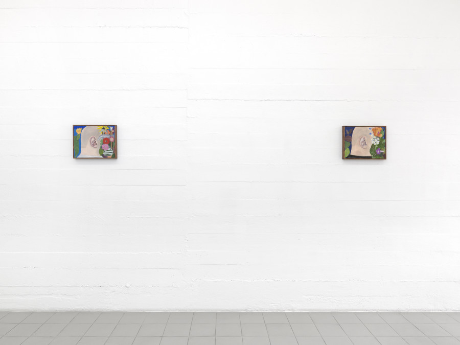 Michael Hilsman: Landscapes With Flowers, 2023, Courtesy : the artist and Sébastien Bertrand, Geneva, exhibition views : Annik Wetter
