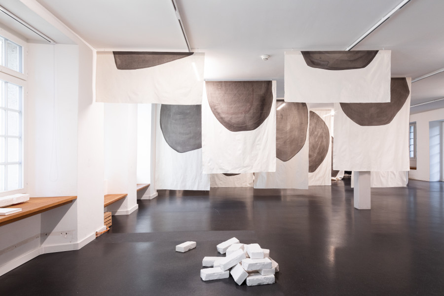 Petra Njezic & Davina Andrea Deplazes: Mansarde & Souterrain, Exhibition view, 2023, ZIMMERMANNHAUS BRUGG.