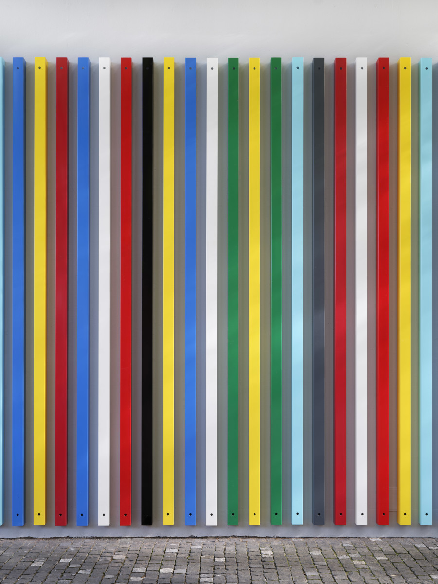 Coumba Samba, Wild Wild Wall, 2025, detail, in: Coumba Samba, Wild Wild Wall, Kunsthalle Basel Back Wall Project, 2025, photo: Philipp Hänger / Kunsthalle Basel