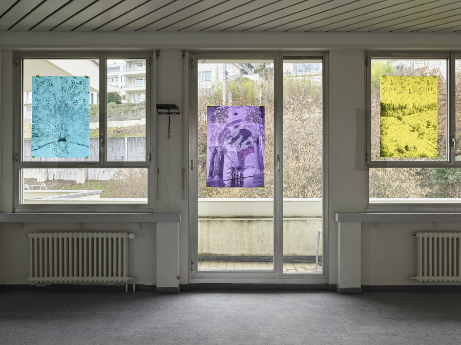 Installation view, light life memories, Nils Dunkel, flatmarkus, Kilchberg, Zürich, 2025.