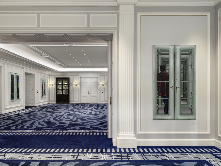 Installation view, Art in the Park XXIII, Louisa Gagliardi, Baur au Lac, Zurich, 2025. Courtesy the artist and Galerie Eva Presenhuber, Zurich / Vienna. Photo: Stefan Altenburger Photography, Zürich