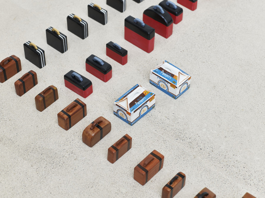 Installation view, Jasmin Werner, Apparat Kleptokrat, Damien & The Love Guru, Zürich, 2025. Courtesy of the artist and Damien & The Love Guru, Brussels/Zurich. Photography : Felix Jungo