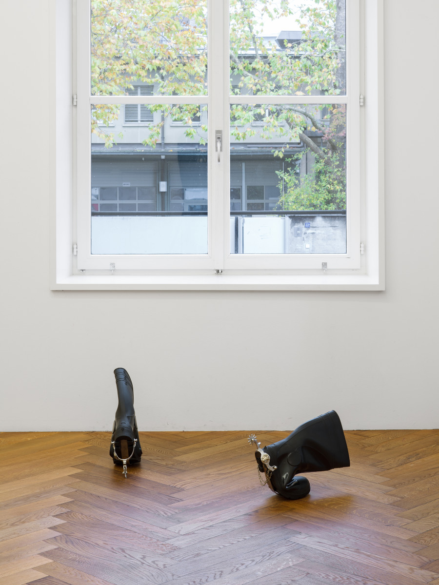 Oz Oderbolz, These Boots Are Made For Walkin’, installation view Stadtgalerie Bern, 2025. Photography: Cedric Mussano. Copyright and courtesy of the artists and Stadtgalerie, Bern