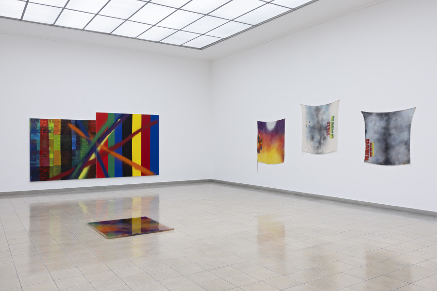 Rochelle Feinstein, The Today Show, installation view, Kunsthaus Glarus, 2025. Photo: Gina Folly. Courtesy the artist and Candice Madey Gallery