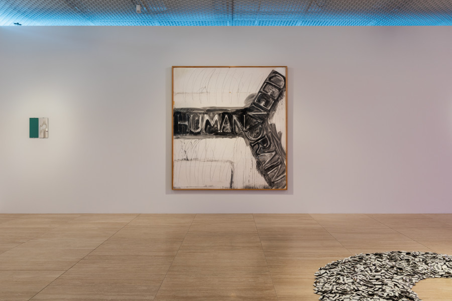 Left: Vittorio Santoro, A Clear Scraped Mirror (Le miroir; Le psychopathe; La normalité), 2022. Middle: