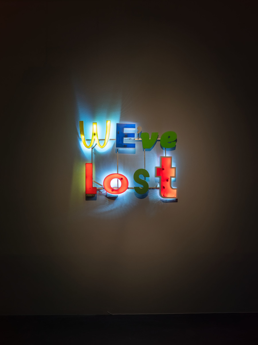 Installation view, Guy Ben Ner, We’ve Lost, Kunstmuseum Luzern, 2023-2024. Photo credit: Marc Latzel