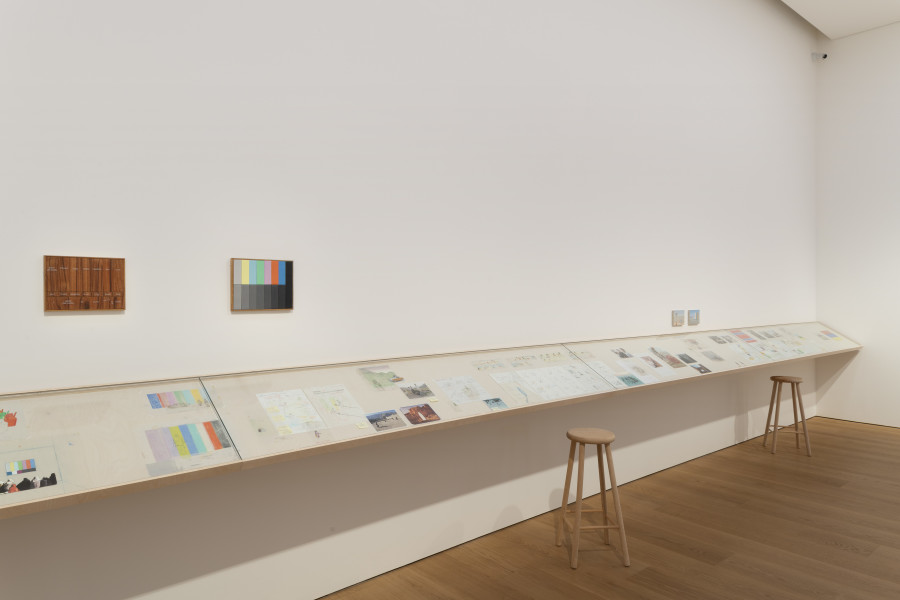 Exhibition view, Francis Alÿs, As Long As I’m Walking, MCBA 2021-2022.