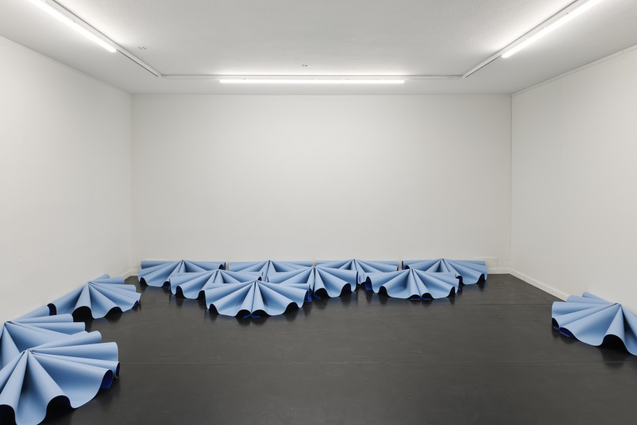 Exhibition views, PRICE: Odds and Ends, Blue Velvet, Zurich Switzerland, 2025. Photo: Flavio Karrer.
