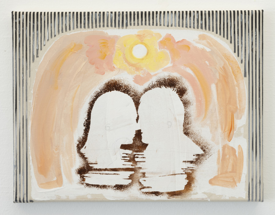 Elise Corpataux, All Ears, 2024, Acrylic on Cavnas, 30 x 40 cm. ©2024 suns.works and the artist. Photography: Claude Barrault, Remy Ugarte Vallejos et al.