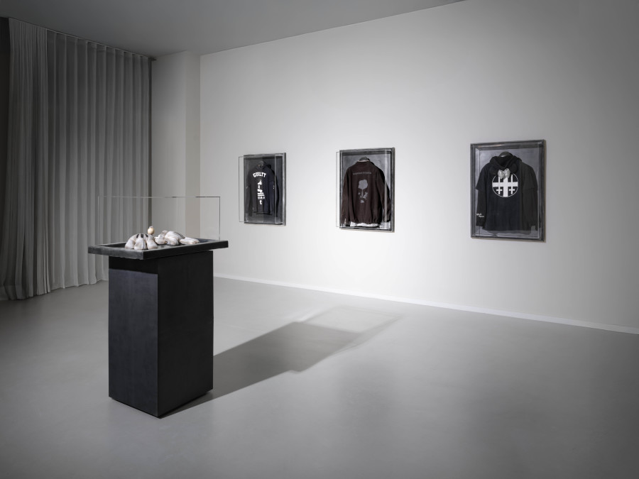 Exhibition view, Julian-Jakob Kneer: FANATICS II, Blue Velvet at Villa Nomad, Zurich, Switzerland, 2025. Courtesy the artist and Blue Velvet, Zurich. Exhibition views by Andrea Luca Ammann.