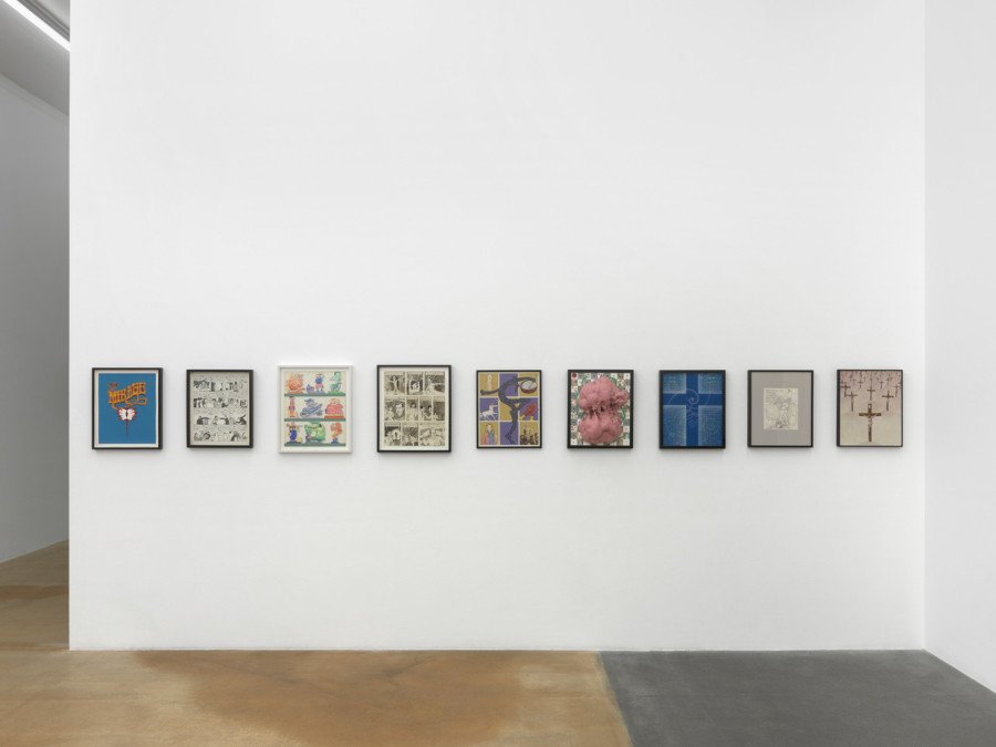 Jim Shaw. Vue d'exposition, MAMCO, 2023, photo Annik Wetter