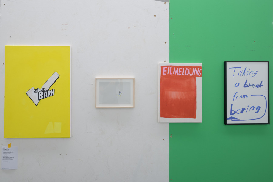 Ausstellungsansicht spot on Sereina Steinemann, in Kooperation mit Kommission Bildende Kunst Stadt Luzern, Kunstmuseum Luzern, 2025. Foto: Marc Latzel