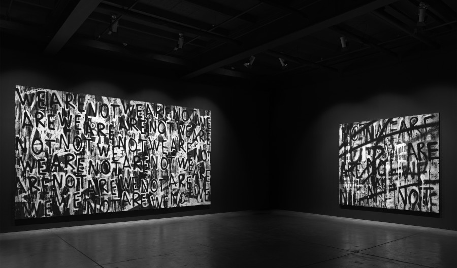 Installation view, Adam Pendleton, Adam Pendleton: Toy Soldier, Galerie Eva Presenhuber, Maag Areal, Zurich, 2022 © Adam Pendleton Courtesy the artist and Galerie Eva Presenhuber Photo: Stefan Altenburger Photography, Zürich
