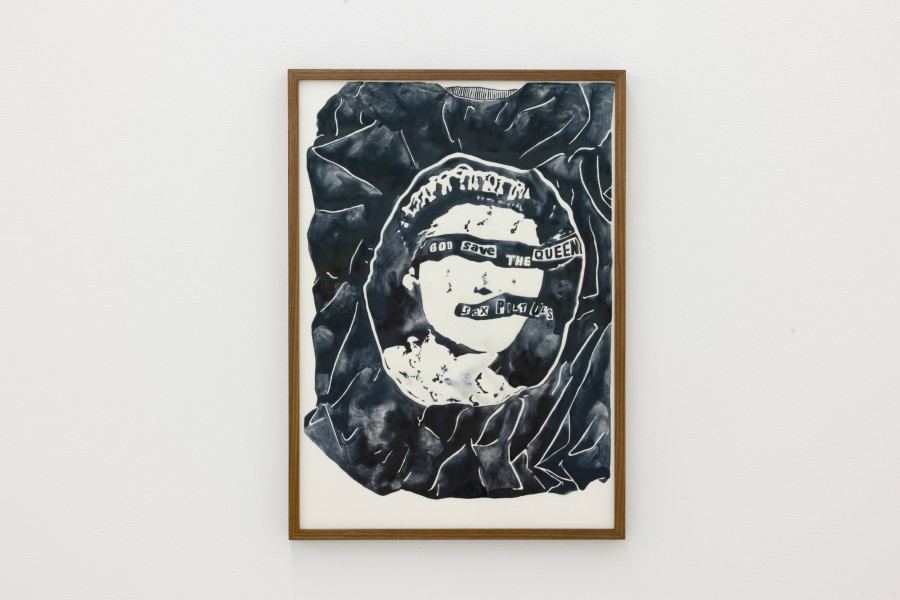 Lionne Saluz, God save the queen, she‘s not a human being, 2024, aquarelle on polyester film, 31 x 43 cm. Photography: Gina Folly / all images copyright and courtesy of the artist and For, Basel