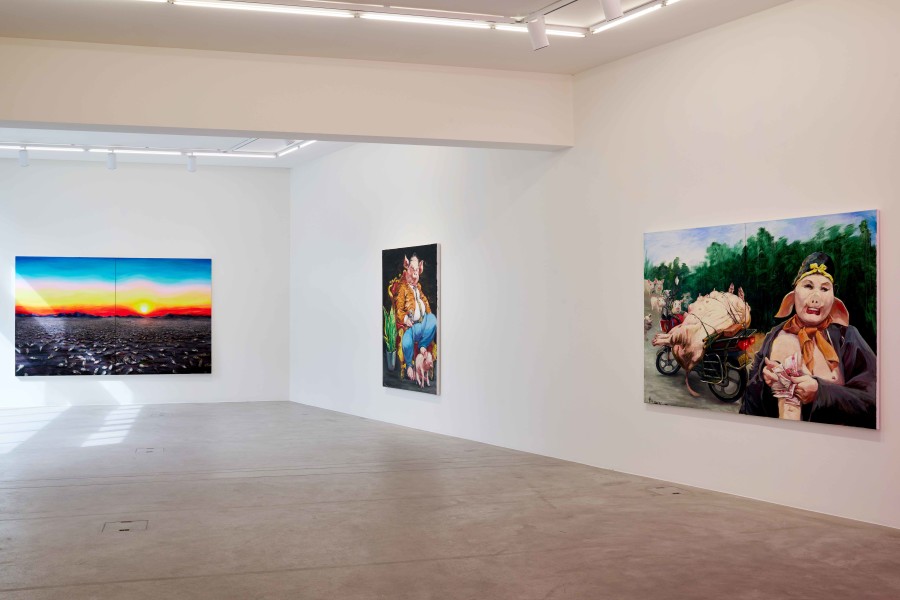Exhibitionview, Cao Yu, I Was Born To Do This, Galerie Urs Meile Lucerne, Switzerland, May 11 - July 21, 2023, photos by Franca Pedrazzetti