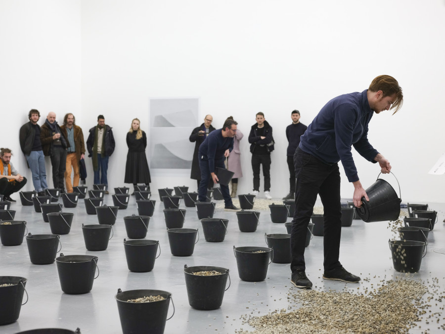 Mio Chareteau, view of the performance Grey, 2023 Photo: Sebastian Verdon.
