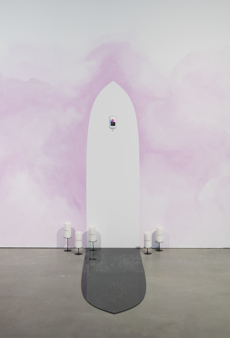 Sarah Friend, Good Death, 2023, exhibition view «Collective Worldbuilding – Art in the Metaverse», 2023, HEK, Photo: Franz Wamhof
