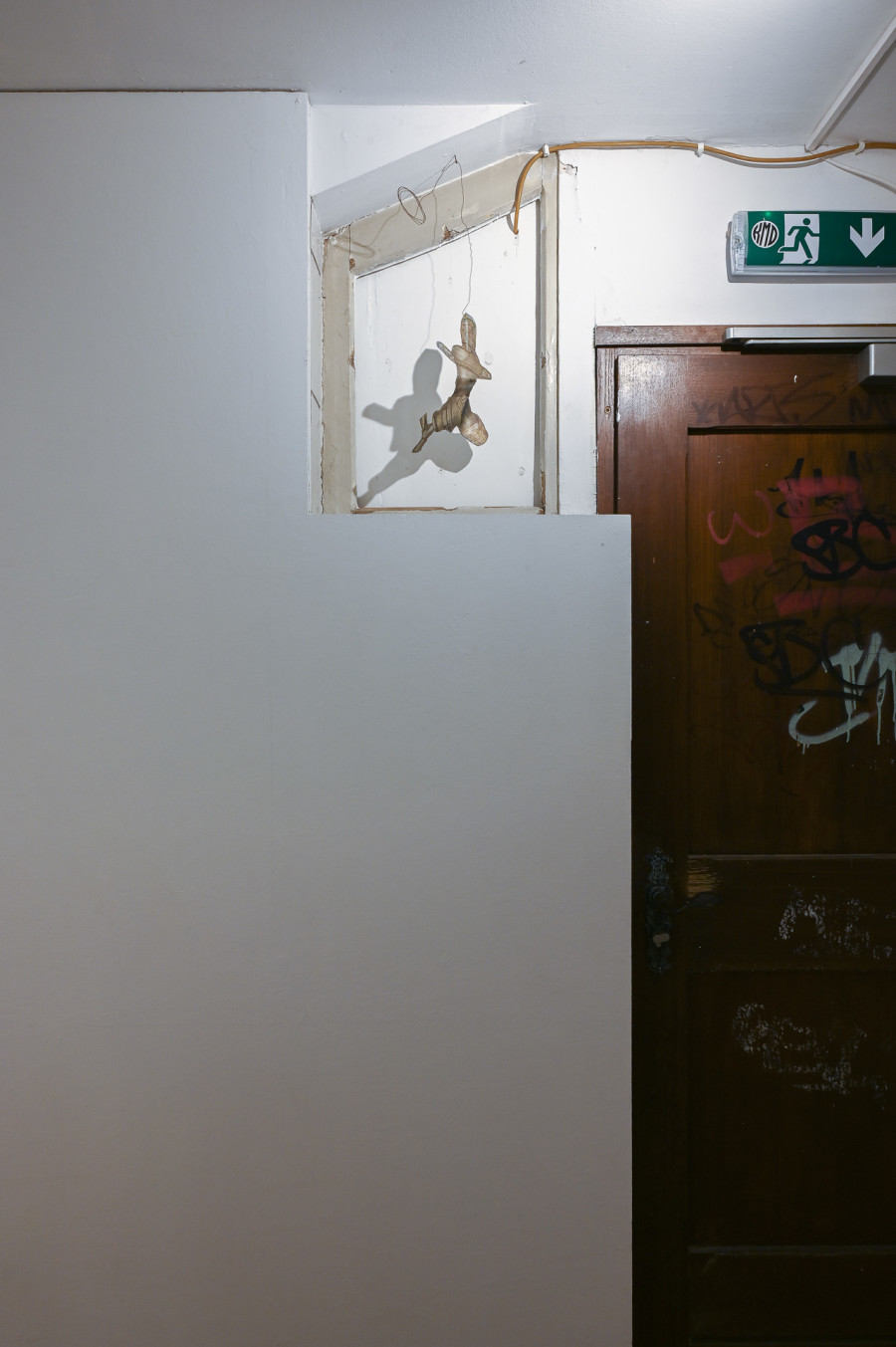 Protoplast, "an excise it covenent," no date, Protoplast at Kaiserwache, Freiburg im Breisgau, 2026. Images courtesy of the artist and Kaiserwache. Photo: Stefan Lux.