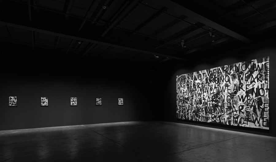 Installation view, Adam Pendleton, Adam Pendleton: Toy Soldier, Galerie Eva Presenhuber, Maag Areal, Zurich, 2022 © Adam Pendleton Courtesy the artist and Galerie Eva Presenhuber Photo: Stefan Altenburger Photography, Zürich