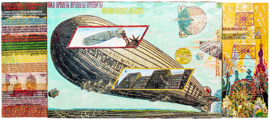 The Project Asbery Moscow, ca. 1970, oil on fibreboard, 84 × 189 cm, Collection Dolhuys, Haarlem