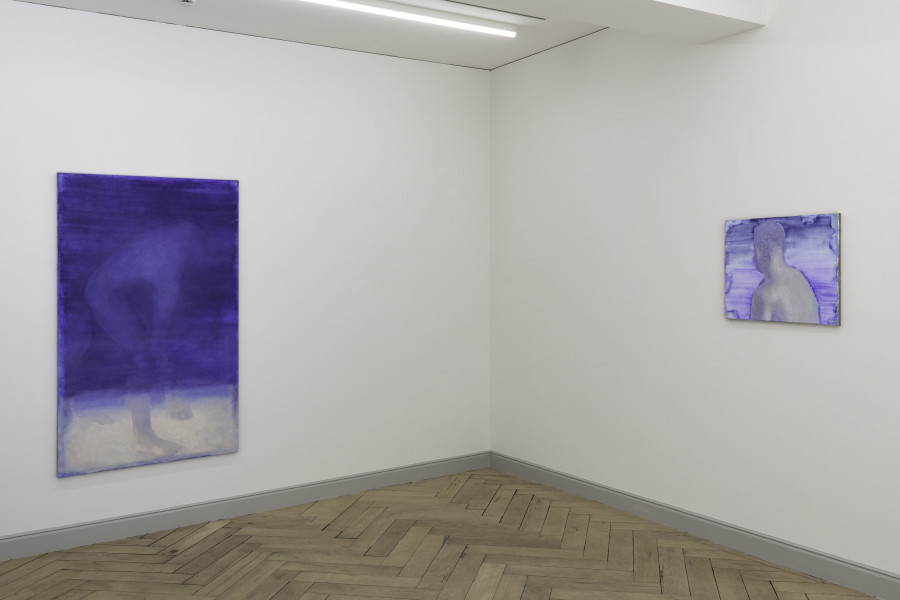 Installation view, Simon Martin, 13 images par seconde, 2023, Galerie Peter Kilchmann