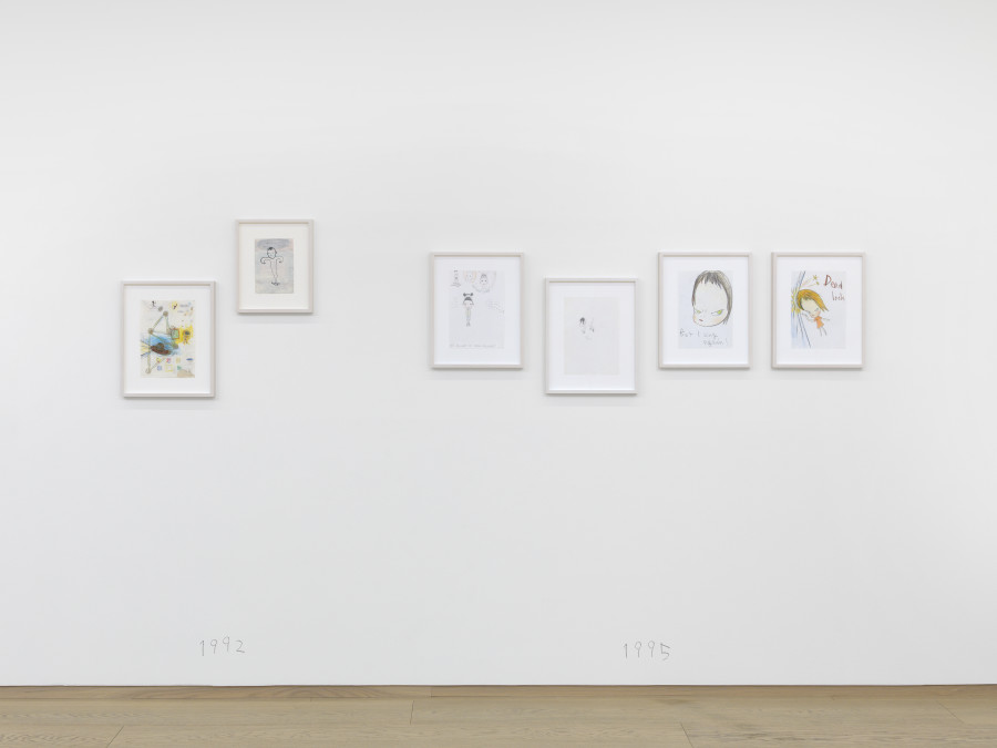 Installation Views, Yoshitomo Nara: The Bootleg Drawings 1988–2023, Pace Gallery, Geneva, Nov 17, 2023 – Feb 29, 2024. © Yoshitomo Nara, courtesy Pace Gallery. Photo: Annik Wetter, courtesy Pace Gallery