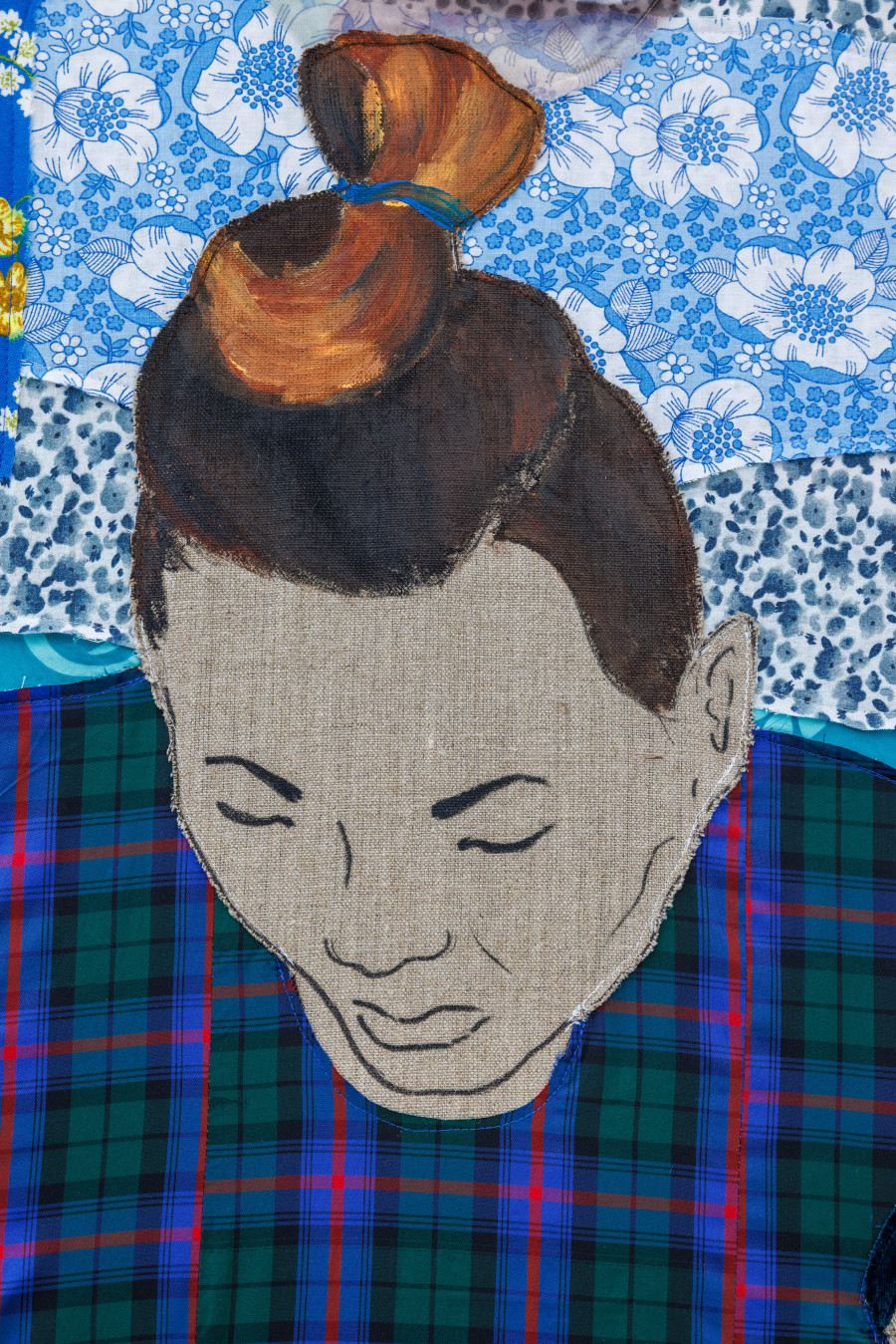 Małgorzata Mirga-Tas, Tełe Ćerhenia Jekh Jag, Detail view first floor Kunsthaus Bregenz, 2025, Jangare’s Magic is in our hands, 2025. Photo: Markus Tretter. © Małgorzata Mirga-Tas, Kunsthaus Bregenz. Courtesy of the artist, Foksal Gallery Foundation, Warsaw, Frith Street Gallery, London, Karma International, Zurich