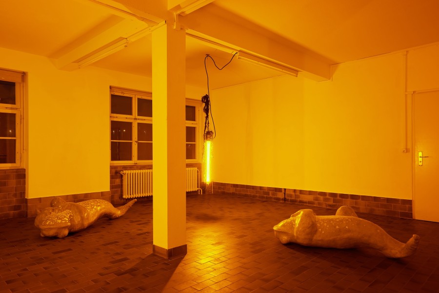 Installation view, Chloé Delarue & Denis Savary, Octogone, Mayday, 2023. Photo credit: Moritz Schermbach