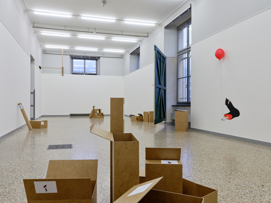 Ausstellungsansicht Yves Netzhammer, Die Welt ist schön und so verschieden, eigentlich müssten wir uns alle lieben, Kunstmuseum Solothurn, 21.1.-12.5.24, Foto: David Aebi