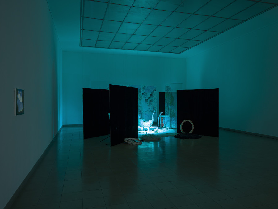 Karen Kilimnik Swan Lake, 1992 Mixed Media / Mixed media Sammlung Ringer, Schweiz / Collection Ringier, Switzerland Swan Lake Ausstellungsansicht / installation view Kunsthaus Glarus, 2023 Alle Fotos / all images: Cedric Mussano