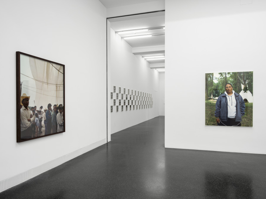 Installation view, Bruno Serralongue, Pour la vie, Galerie Francesca Pia, Zurich, 2022. Photo: Cedric Mussano