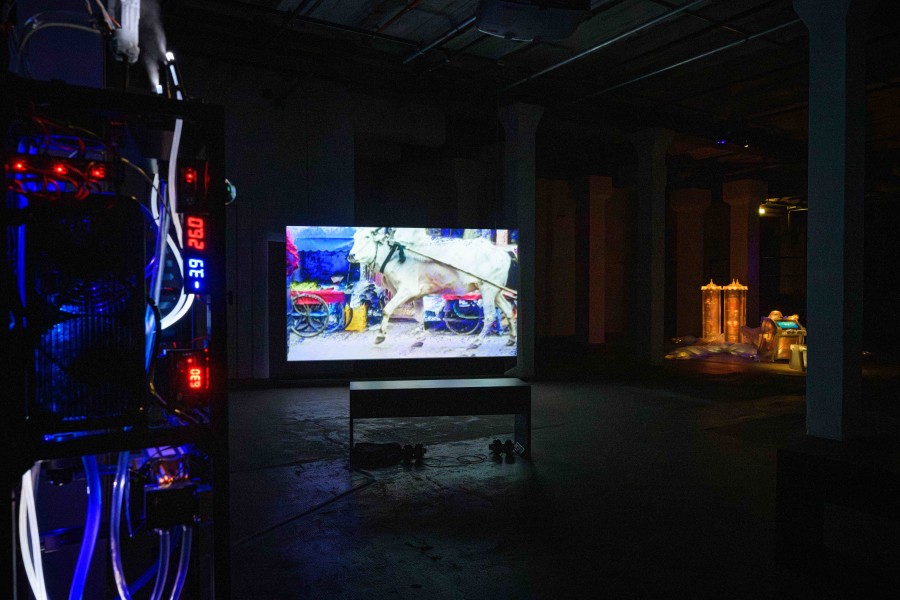 Michel Winterberg, Drifting Futures, Galerie für Gegenwartskunst E-WERK, Freiburg im Breisgau, 2026. Courtesy: the artist and Galerie für Gegenwartskunst E-WERK. Photo: Marc Doradzillo