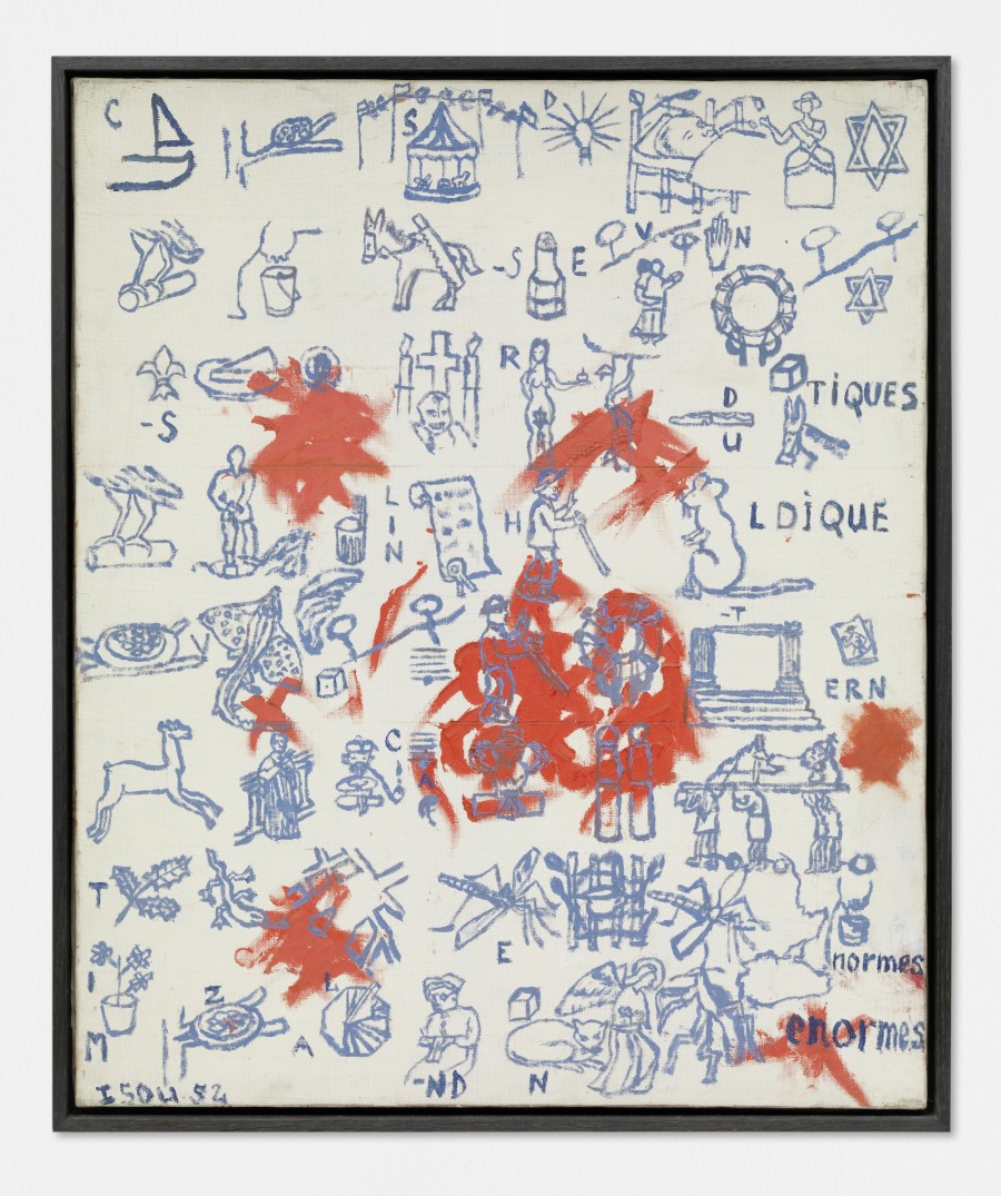 Isidore Isou Les Nombres (X), 1952 Kunstmuseum Liechtenstein, Vaduz / Gift of Robert Altmann © 2025, ProLitteris, Zurich