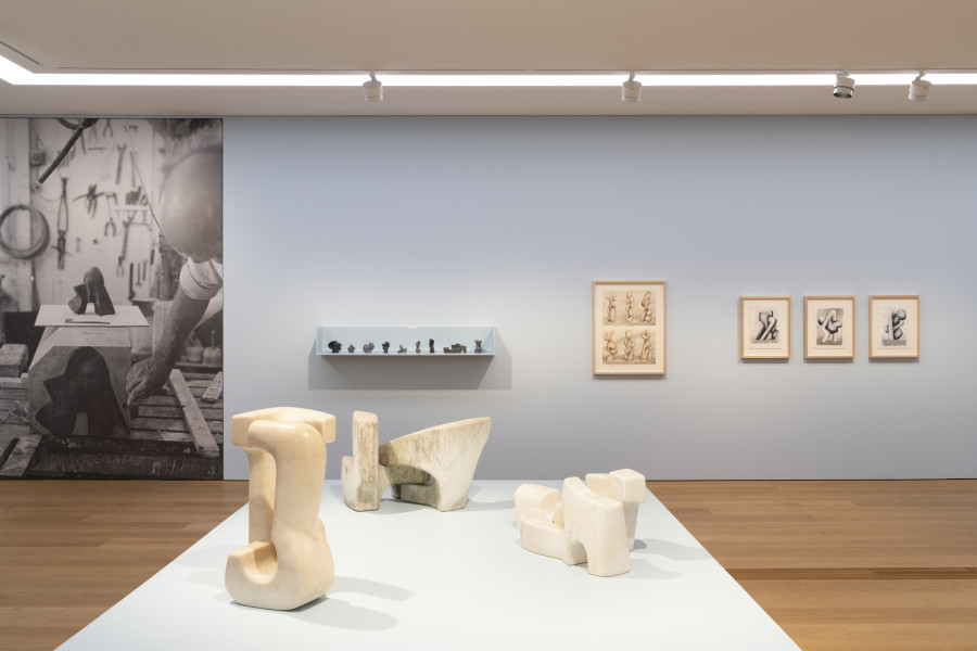 Vue de l’exposition André Tommasini. Une vie à sculpter. Musée cantonal des Beaux-Arts de Lausanne. Photo : Etienne Malapert/MCBA