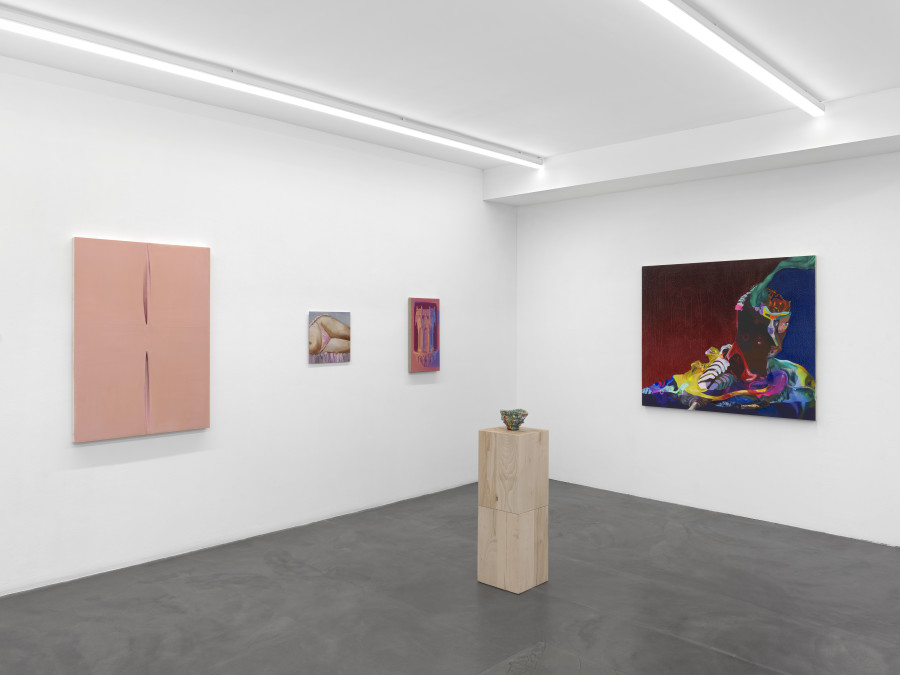 Installation view, Search for Tomorrow, 10 Year Anniversary Show, Bernheim Gallery, Zürich, 2025-2026. Courtesy of the Artists and Bernheim Gallery, Zurich. Credit Photo: Annik Wetter